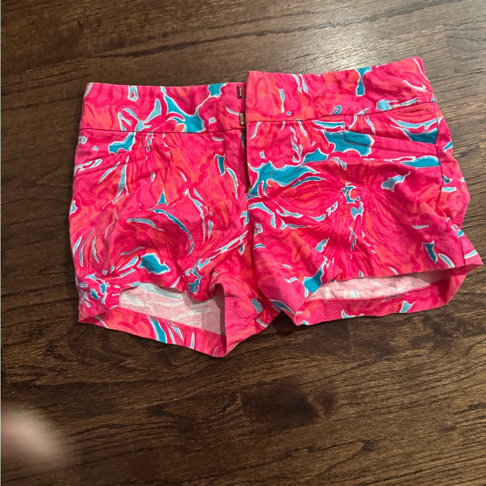 Lilly Pulitzer Vibrant Pink and Orange Shorts